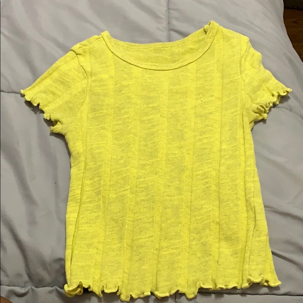Forever 21 lettuce edge neon top